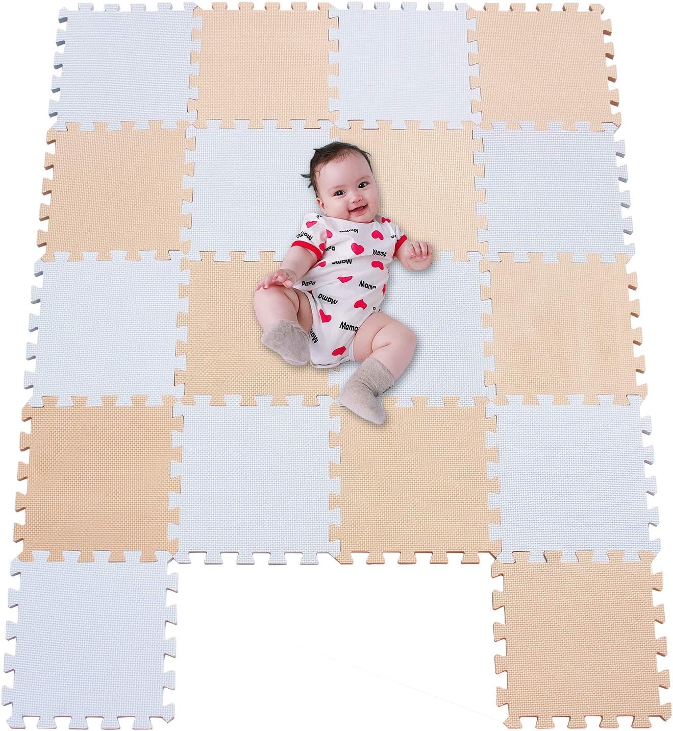 Mshen 18 Pieces Tapis Mousse Puzzle Bebe Tapis De Jeux Bebe Tapis De Chambre Le Sport Tapis Tatami La Taille 1 62 Carre Beige Blanc Casse 1012 Puzzles Jeux Et Jouets Eng Bouldermicrofinance Org