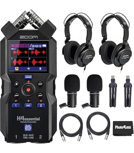 Amazon.com: Zoom H4essential 4-Track Handy Recorder with 32-Bit