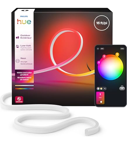 Amazon.com: Philips Hue Flux Outdoor 33-feet Multicolor LED Strip