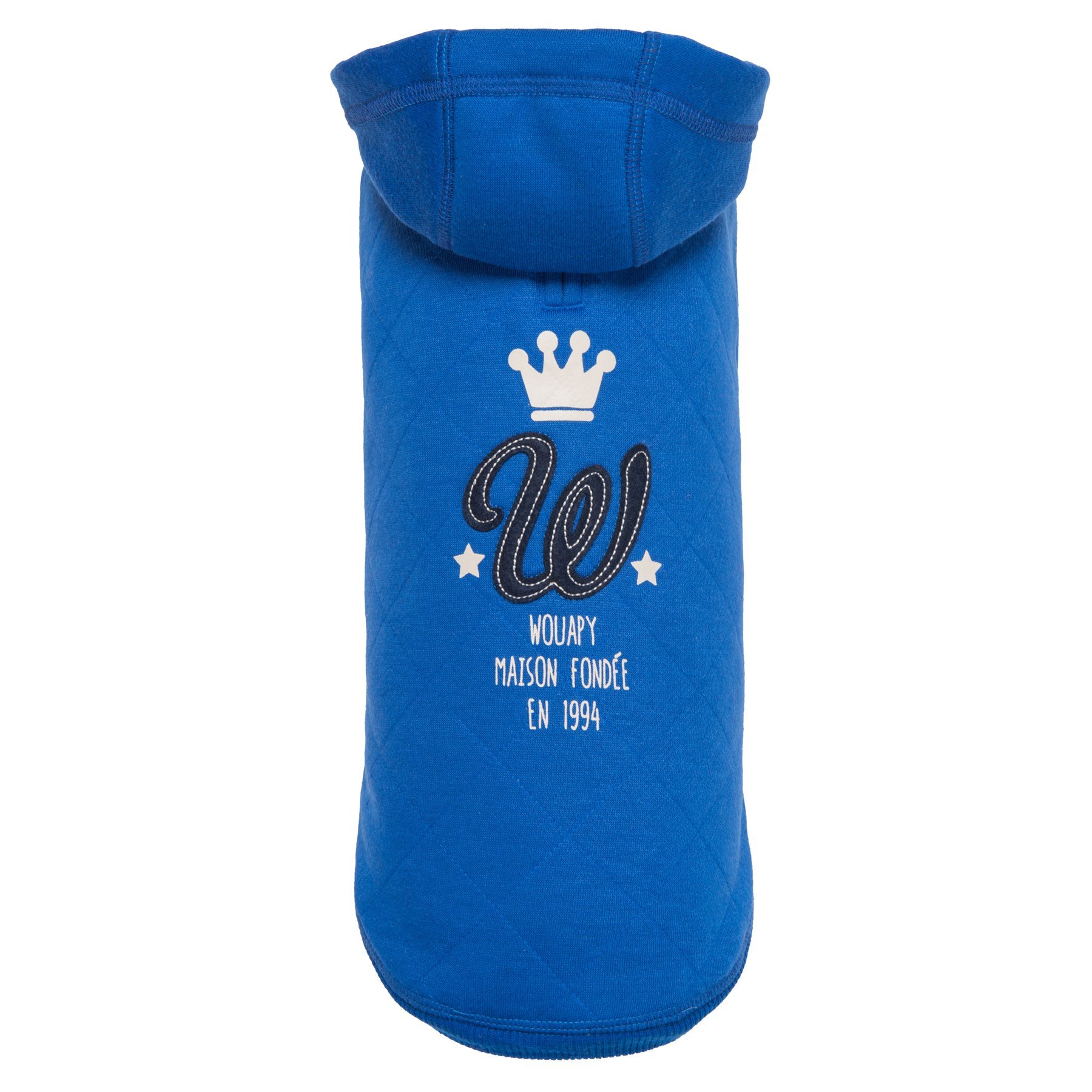 Wouapy Hoodie For Dog, Size 26, Blue