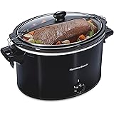 Hamilton Beach Slow Cooker, Extra Large 10 Quart, Stay or Go Portable With Lid Lock, Dishwasher Safe Crock, Black (33195)