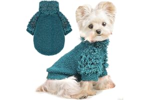 SHIFENMEI XXS Dog Clothes Dog Sweater Soft Thickening Warm Dogs Shirt Winter Puppy Sweater for Dogs