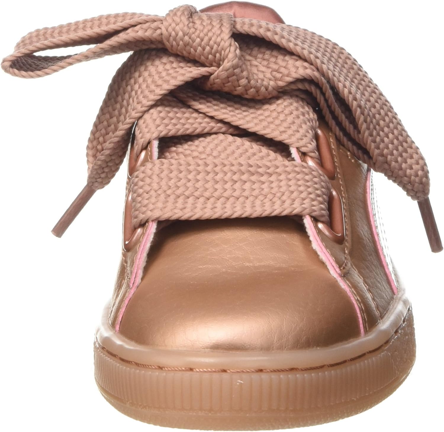 puma basket heart copper rose