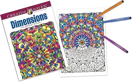 Download Amazon Com Faber Castell Creative Haven Dimensions Coloring Book And Pitt Artist Brush Pens Toys Games