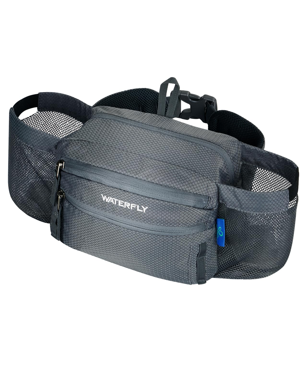 Photo 1 of (USED/FAIR) (BAGGED) WATERFLY Fanny Pack Waist Bag: Waist Pack for Women Men with Two Water Bottle Holder Hiking Fanny Pack for Running Walking DogWalking Travel Cycling