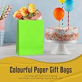 Thepaperbagstore 5 Light Green Small Paper Party Bags with Handles 18x22x8cm view 8