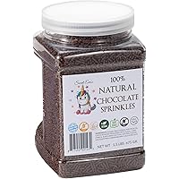 100% NATURAL CHOCOLATE SPRINKLES. Gluten Free. Dairy Free. Egg Free. Soy Free. Nuts Free. Vegan. HKC. Lactose Free. Bulk- 1.5