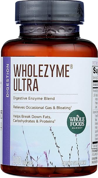 Amazon Com Whole Foods Market Wholezyme Ultra 100 Ct Prime Pantry