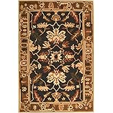 SAFAVIEH Rodeo Drive Collection Area Rug - 5' x 8', Graphite & Camel, Handmade Mid-Century Modern Abstract Wool, Ideal for Hi