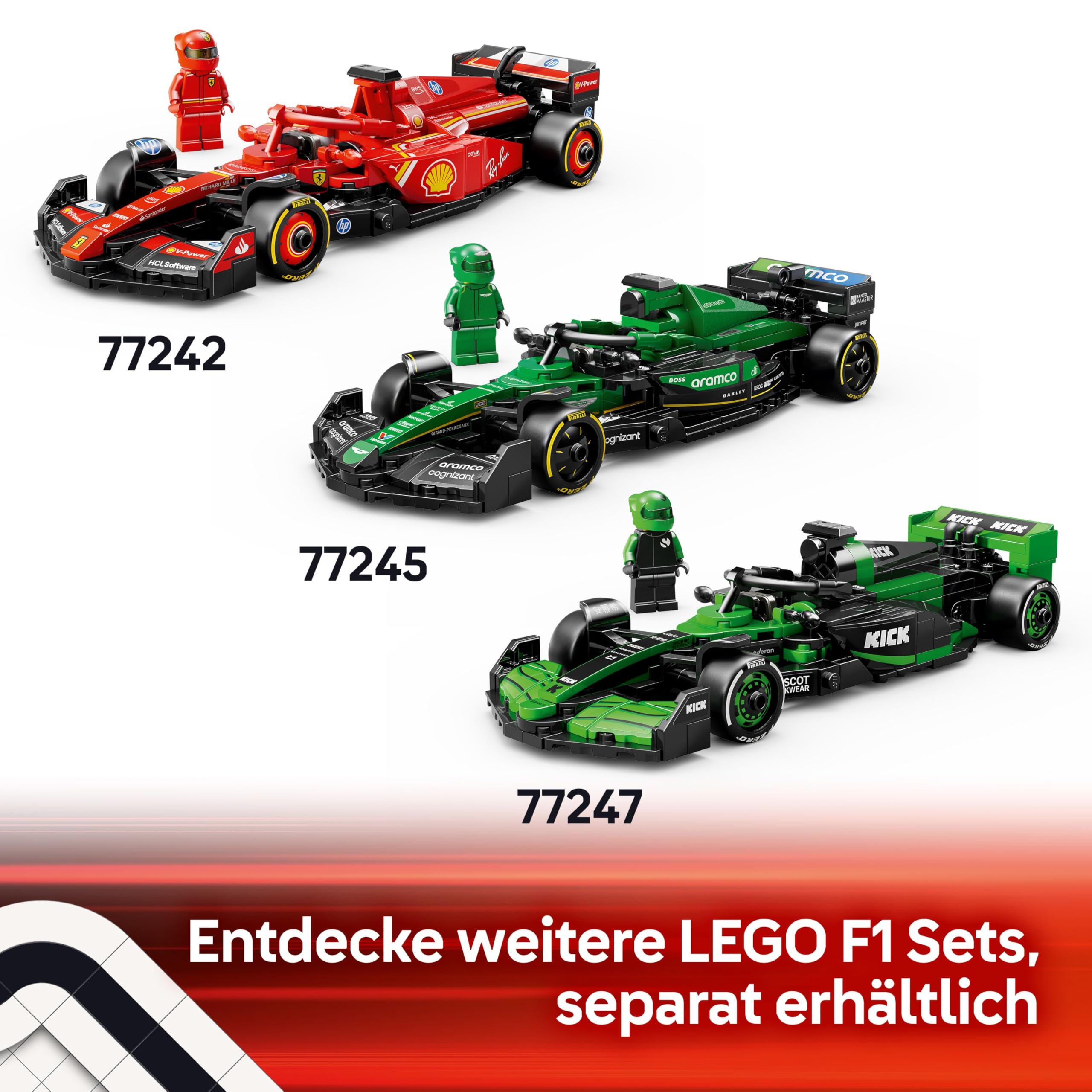 LEGO Speed Champions Williams Racing FW46 F1 Rennauto - Spielzeug mit Formel 1 Minifigur zum Sammeln - Geschenk für Jungen & Mädchen ab 10 Jahren und Erwachsene Motorsport Fans 77249 7