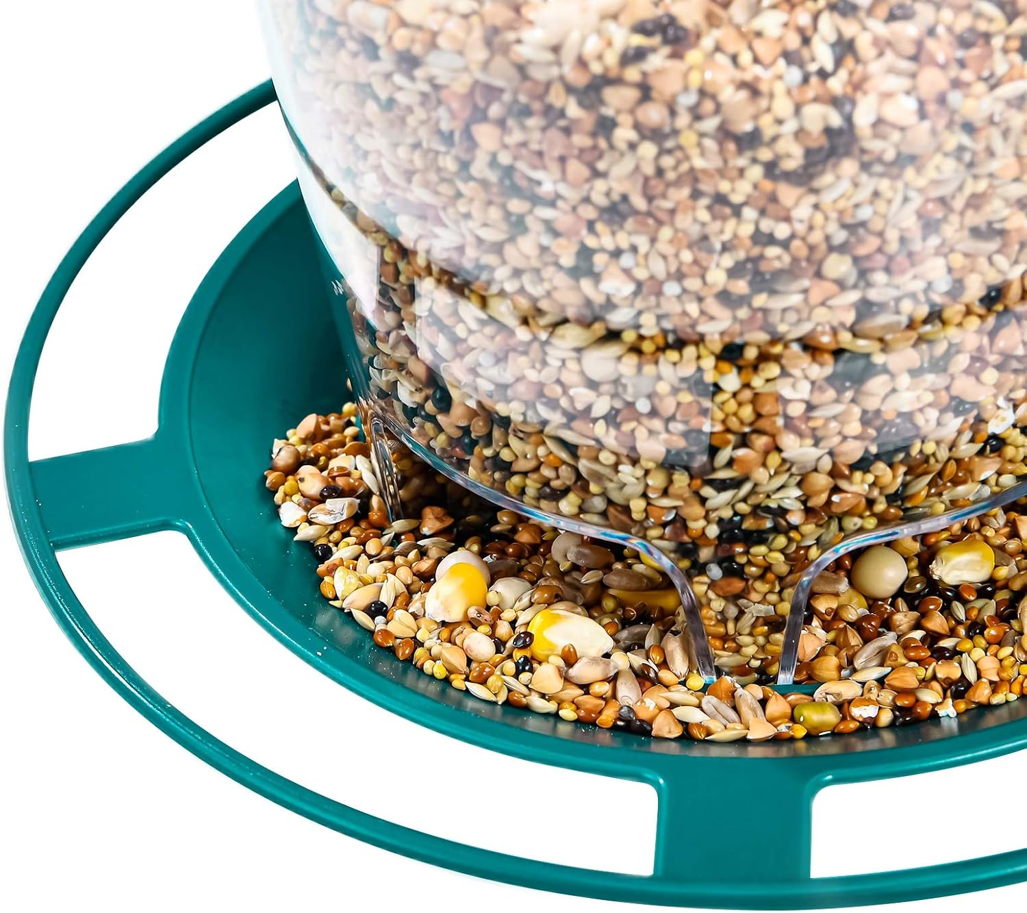 Hanizi Wild Bird Feeder, Panoramic Hanging Bird Feeder for Outside, Premium Plastic Green, Garden Decoration Yard : Garden & Outdoor