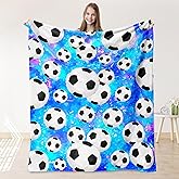 Soccer Blanket for Girls, Soccer Gifts for Girls, Kids Ultra Soft Throw Blanket for Couch Bed Room Decor 40"x 50"