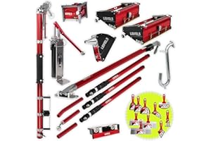 Full Drywall Taping and Finishing Set - LEVEL5 | Automatic Taper, 10”/12" Flat Boxes, 3” Angle Head, 7” Corner Applicator Box, Corner Roller, Extendable Handles, Pump, Gooseneck | 4-601