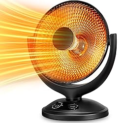 Kismile Oscillating Parabolic Space Heater with