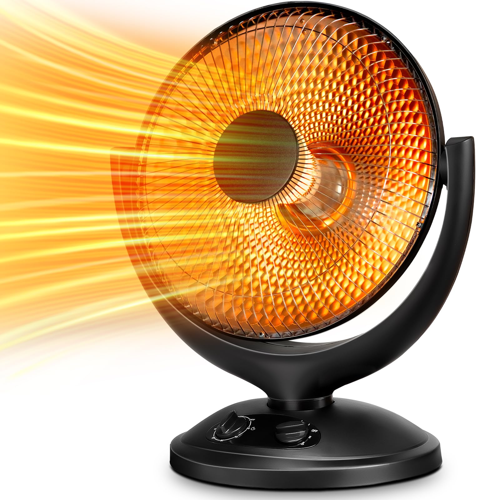 Kismile Oscillating Parabolic Space Heater with