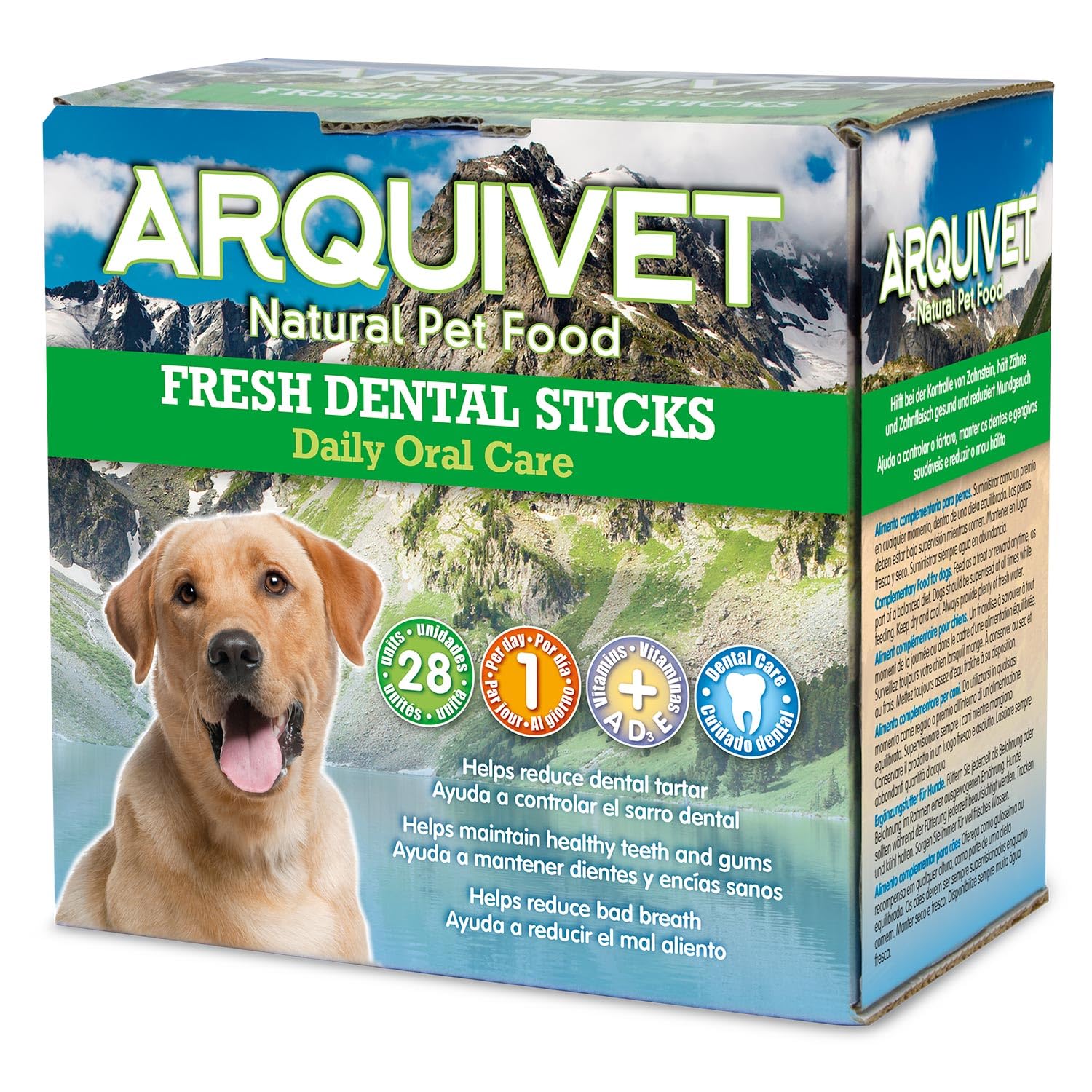 Arquivet - Fresh Dental Sticks (28 units) - 560 g - with mint flavor - Dog treats