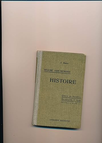 Download Resume aide mémoire histoire révolution-empire, première moitié du xix e siècle programmes officiels 30 avril 1931 baccalaureat 1 ere partie PDF