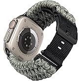 BINLUN Compatible with Apple Watch Band 49mm 46mm 45mm 44mm 42mm, Braided Paracord Nylon Replacement Strap Compatible with iWatch Ultra3 Ultra2 Ultra SE3 Series 11/10/9/8/7/SE2/SE/6/5/4/3/2/1 for Men