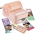 HP Sprocket Panorama Instant Color Label & Smartphone Photo Printer - Portable - Personalize Prints 2” x .5”- 9” on Zink Sticky-Back Photos - Create Photobooth Strips & Custom Designs in App - Pink
