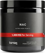 Toniiq 1300mg NAC - 120 Vegetarian Capsules, 98% Pure N-Acetyl Cysteine view 1