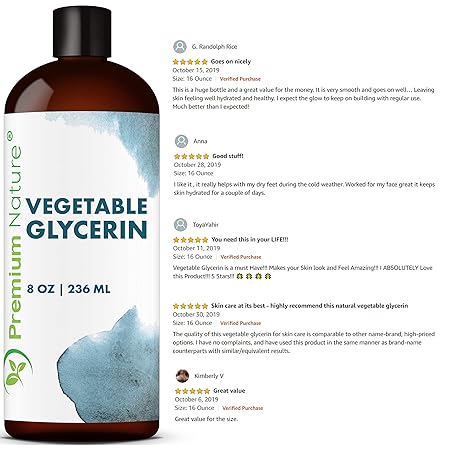 Amazon Com Natural Vegetable Glycerin For Skin Care Organic