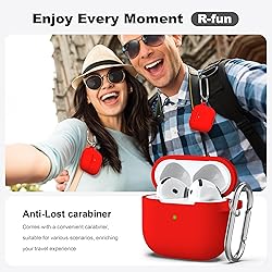 R-fun for Airpods 4th Case Cover with Cleaner