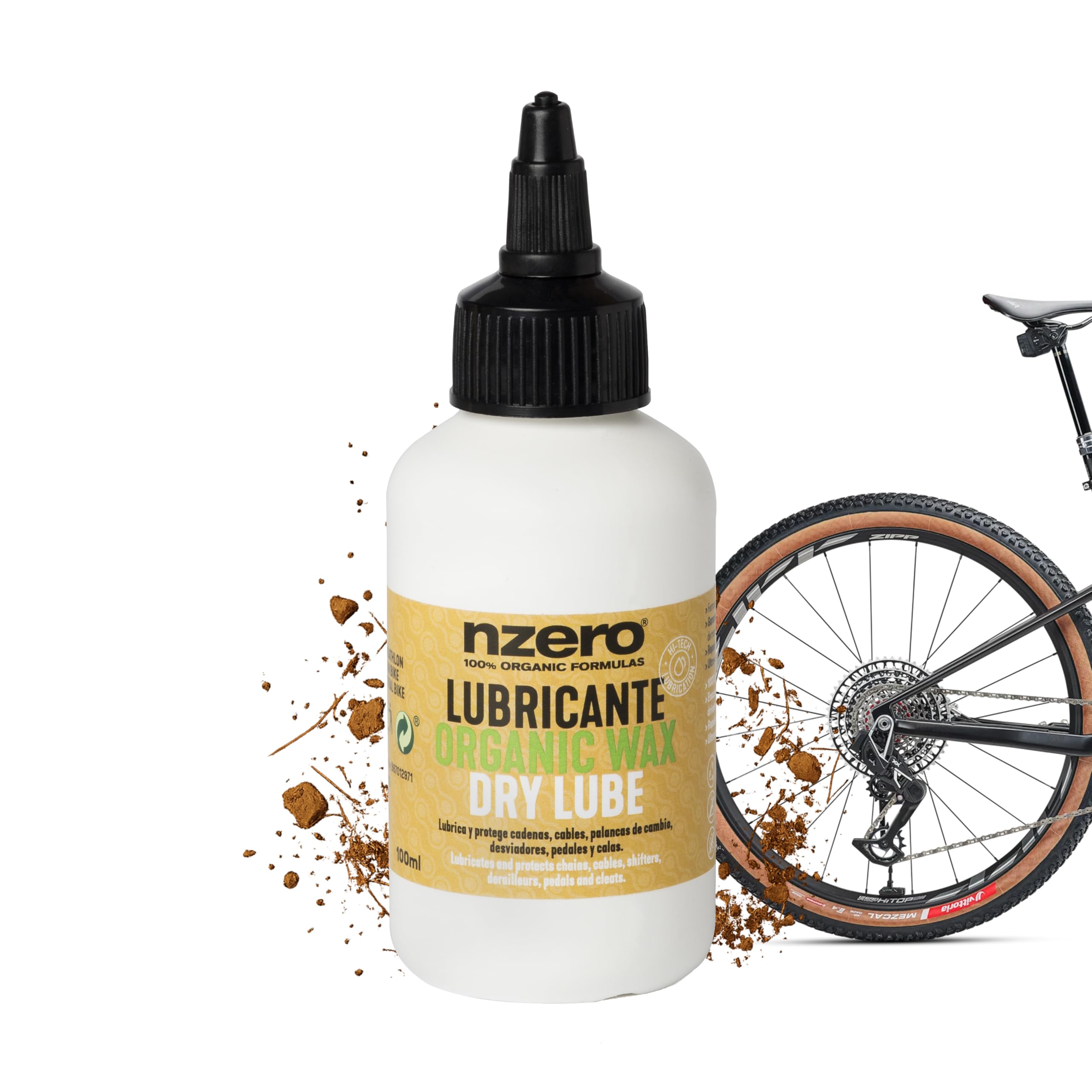 NZERO Bicycle Chain Lubricant | DRY Wax | 100% Organic