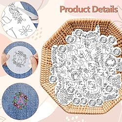 Peacoblue Water Soluble Embroidery Patterns for