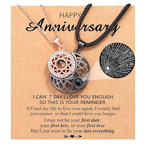 UPROMI Anniversary Necklace Gifts for Men Women Him Husband, One
