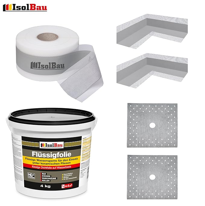 Dichtset Bandset 4 kg Flüssigfolie Dichtfolie 2 x Innenecken 2 x