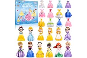 IMIIBEL Princess Advent Calendar 2025 Girls, Princess Deformation Toys 24 Days Christmas Countdown Calendar Creative Xmas Gifts for Kids Teens