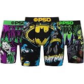 PSD Mens Underwear DC Comics Graphic Print Boxer Briefs, Packs &amp; Singles