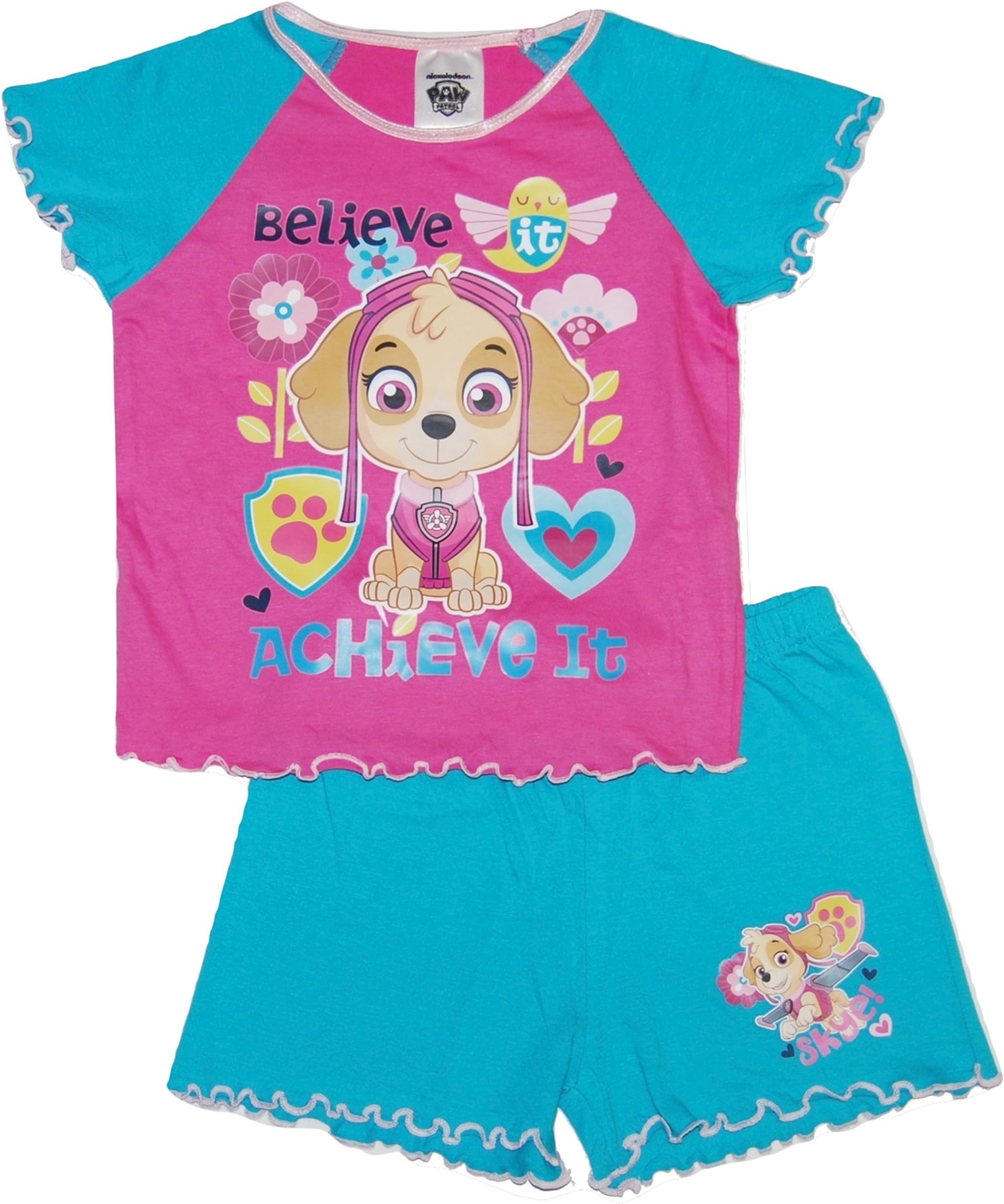 Girls Paw Patrol Short Summer Pyjamas