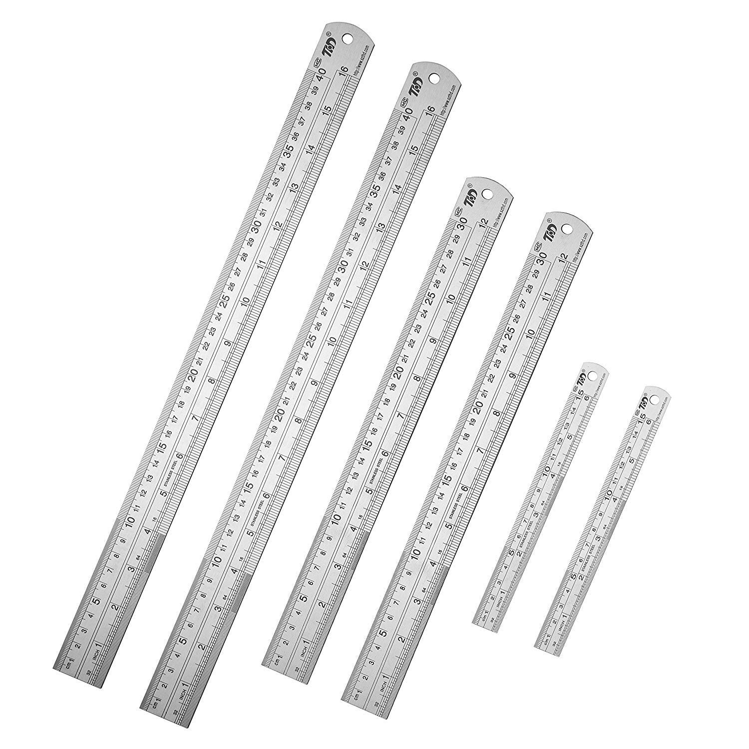 Mua ZZTX Metal Ruler Stainless Steel Ruler Straight Edge Measuring Tool ...