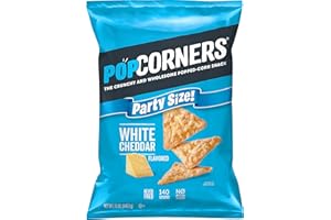 PopCorners Popped Corn Snacks White Cheddar, 12 Oz