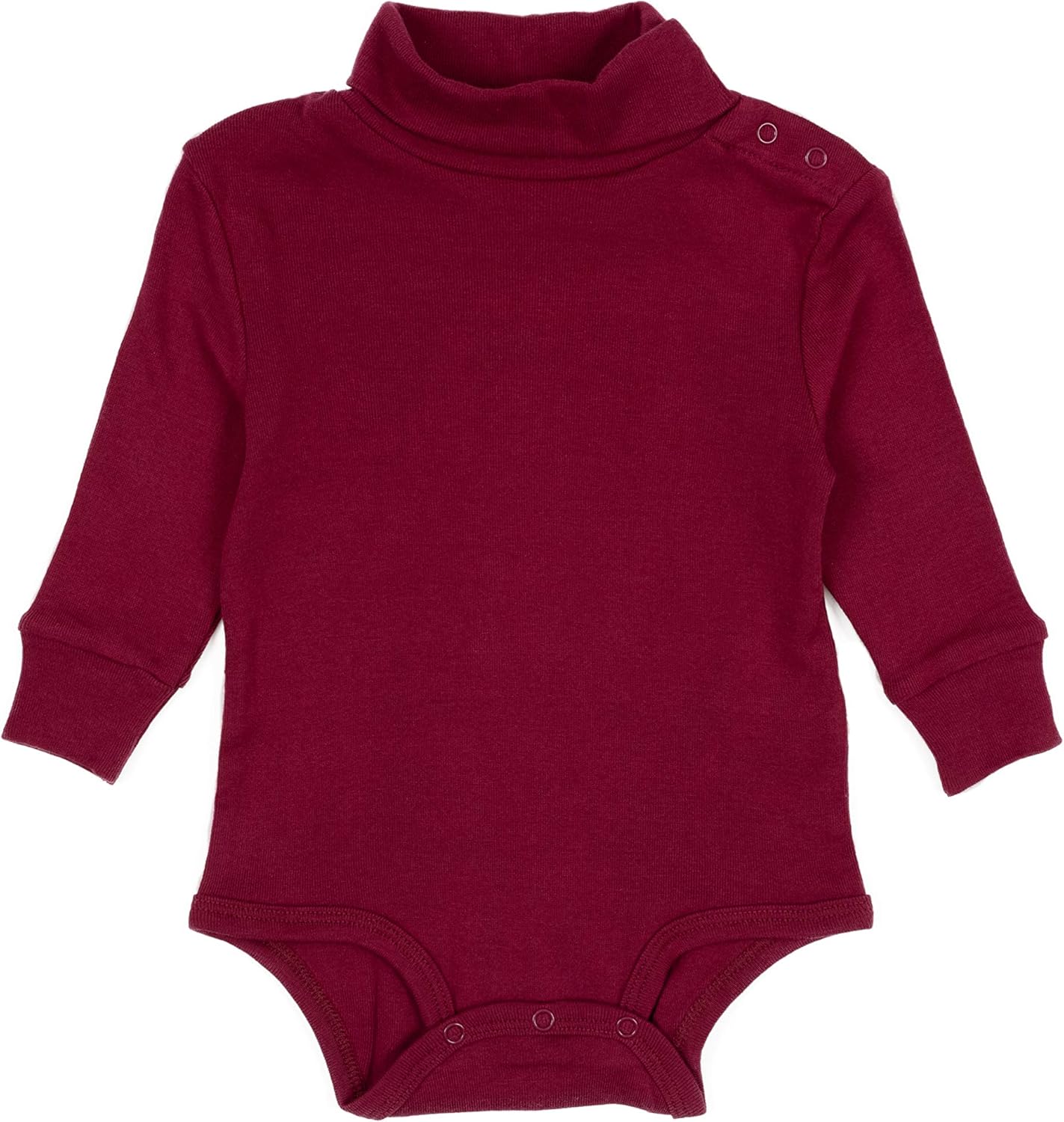 Leveret Long Sleeve Baby Boys Girls Bodysuit Turtleneck 100% Cotton (Size 6 Months-2 Toddler): Clothing