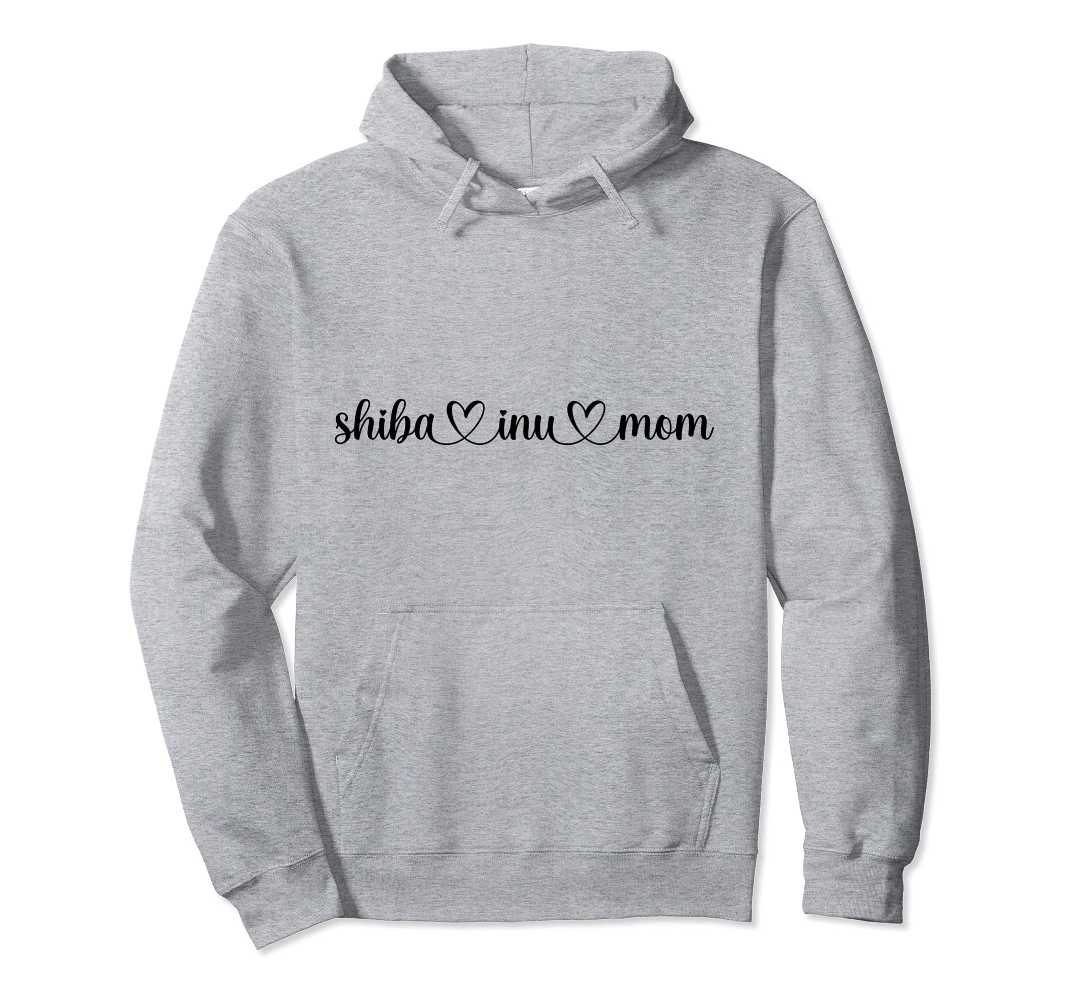 Dog Heart Love Shiba Inu Mom Pullover Hoodie