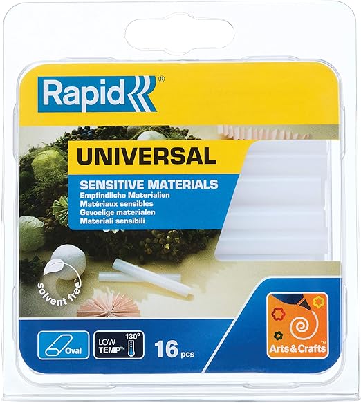 Rapid RP40107349 Low Temp Oval Glue Sticks Transparent