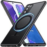 FNDMIL[NO.1 Magnetic for Samsung Galaxy Note 20 Case with MagSafe[Military Grade Drop Tested][Translucent Matte][Anti-Fingerprint] Soft Silicone Bumper for Samsung Galaxy Note 20 5G Phone Case,Black