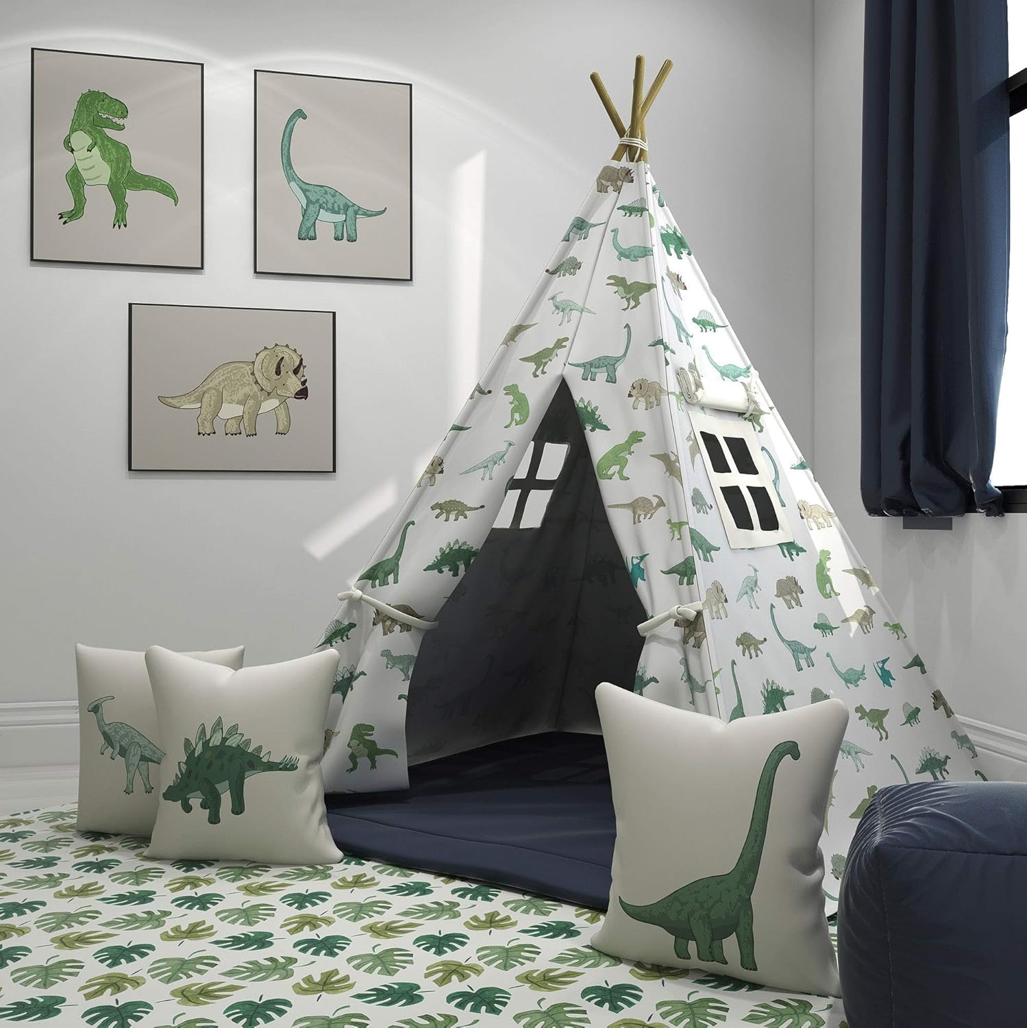 Dinosaur Themed Teepee, Kids Teepee, Custom Children's