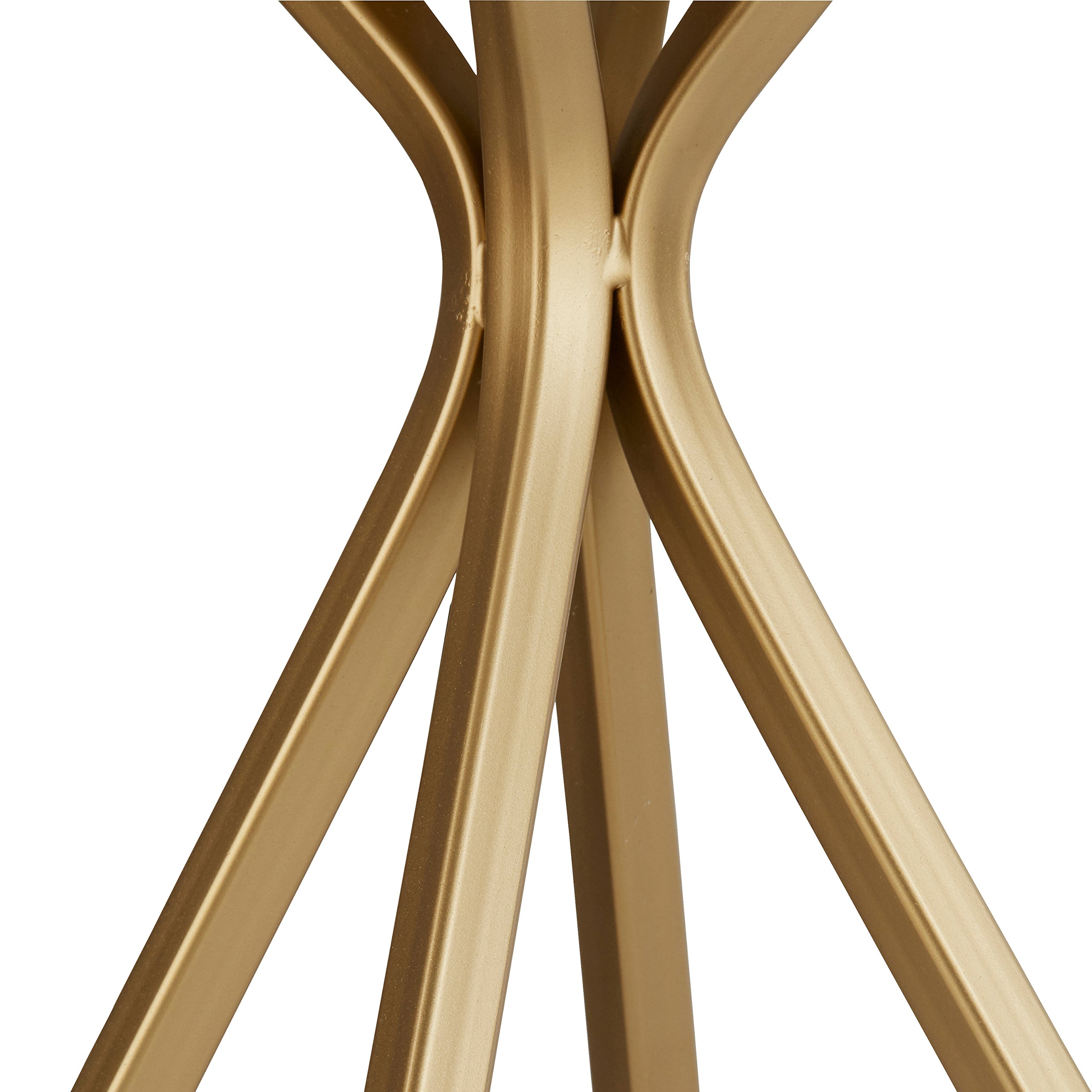 Rivet Gold Bedside Table Desk Lamp with Light Bulb, 18"H - Image 9