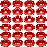 wlilupah 24 Pack 12 oz Disposable Plastic Bowls Dessert, Ice Cream, Salad, Soup Serving Cups for Party, Picnic, Food Snacks (Red)