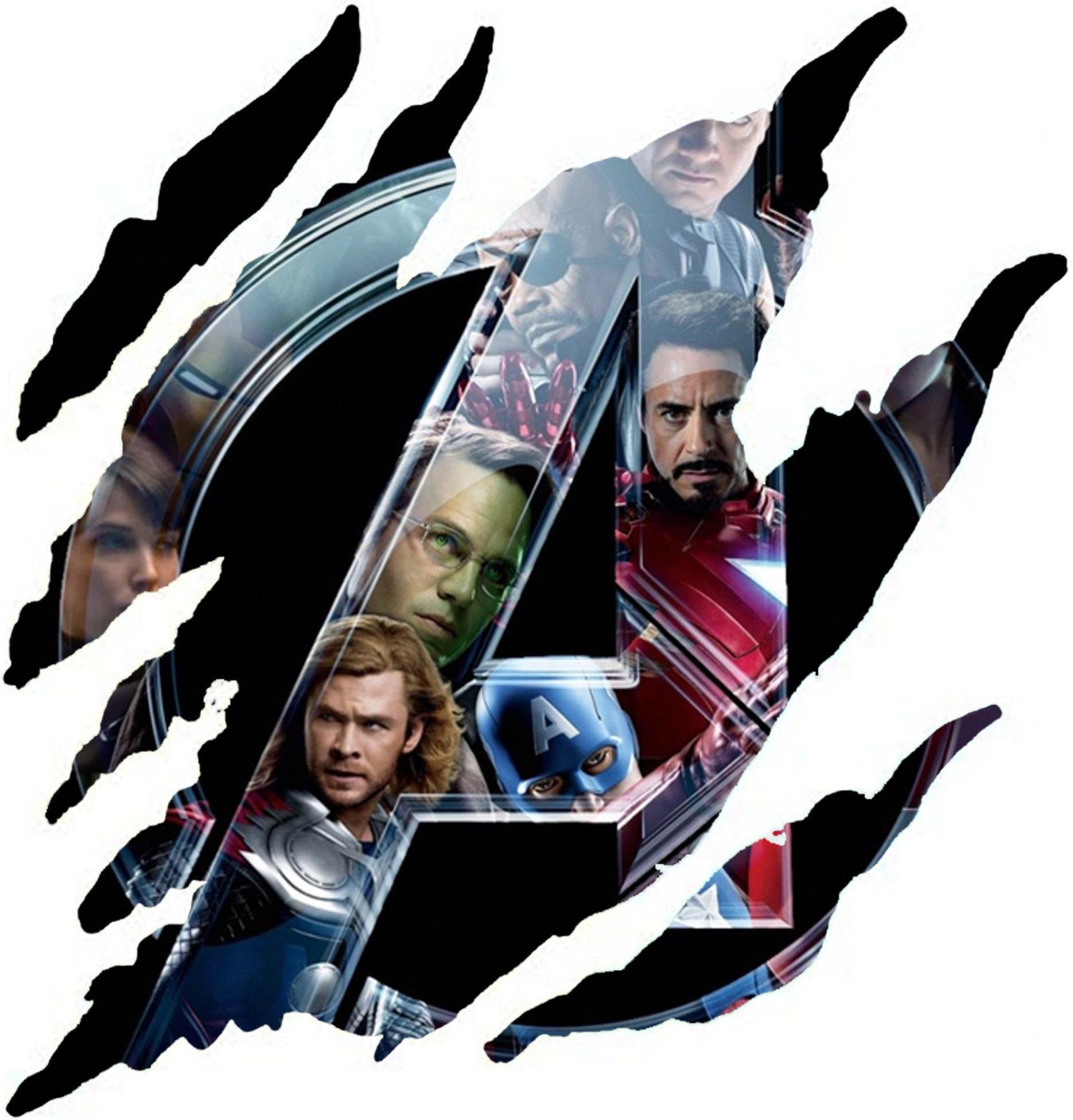Various 3D CLAW Wall stickers Vinyl wall art for cars bikes caravans homes Customise4U™ (claw avengers logo)