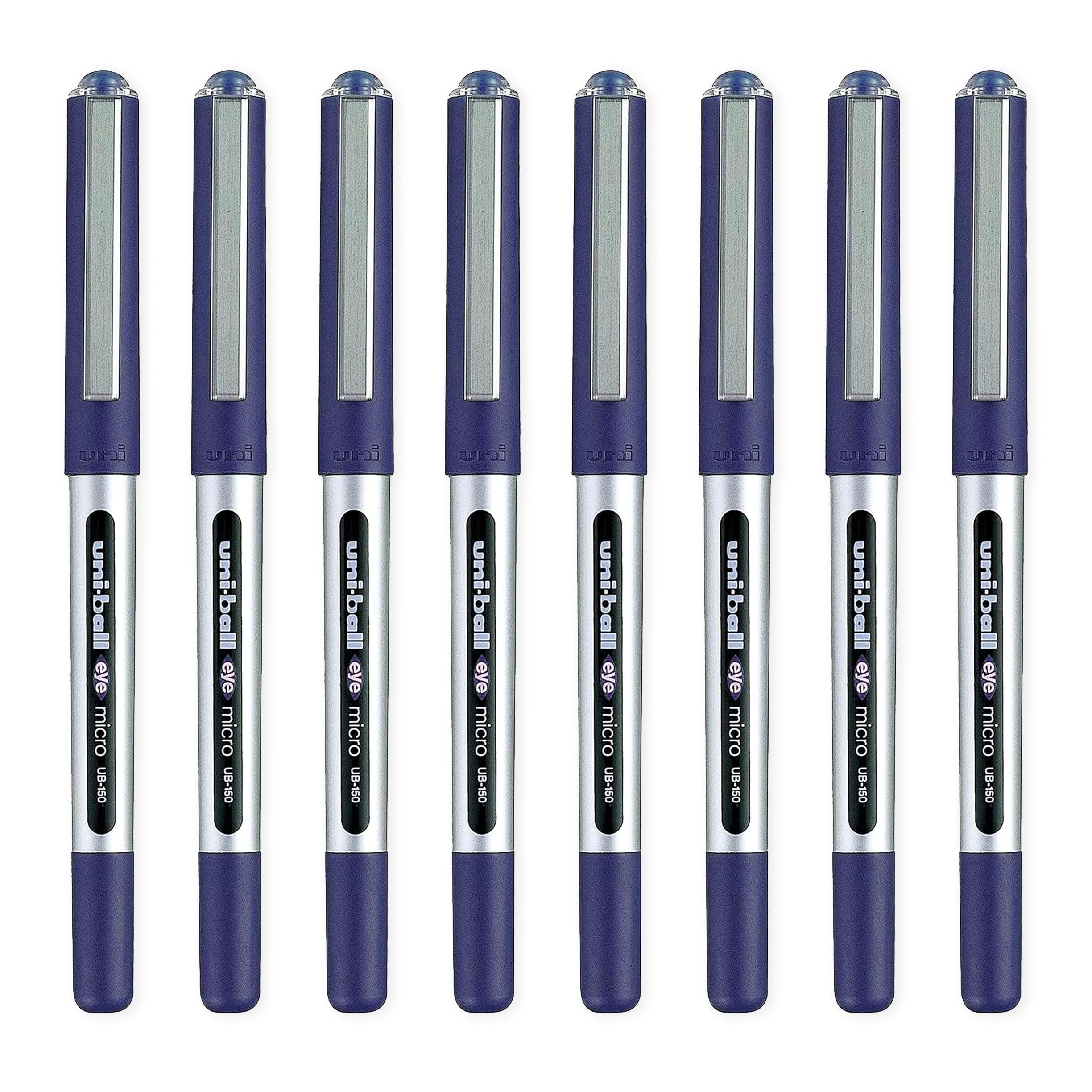 uni-ball Eye Micro UB-150E Gel Ink Pen - 0.5 mm - Pack of 10 - Blue Ink