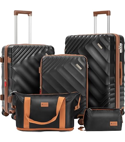 Amazon.com | Amalodie Luggage Sets,3 Piece Suitcases Set,Hard