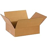 TAPE LOGIC 14 x 12 x 4 Corrugated Cardboard Boxes, Flat 14"L x 12"W x 4"H, Pack of 25 | Shipping, Packaging, Moving, Storage Box for Home or Business, Strong Wholesale Bulk Boxes