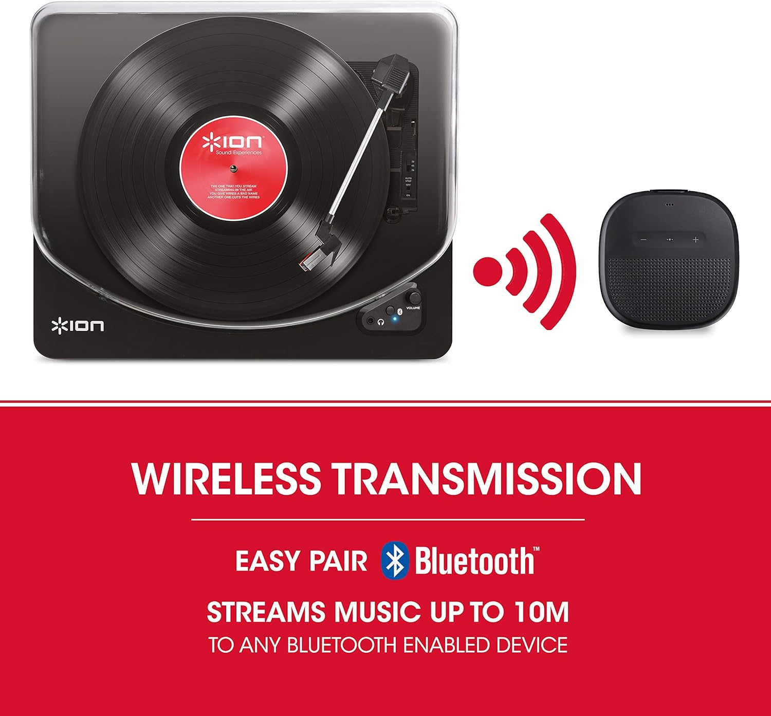ion air lp belt drive bluetooth turntable
