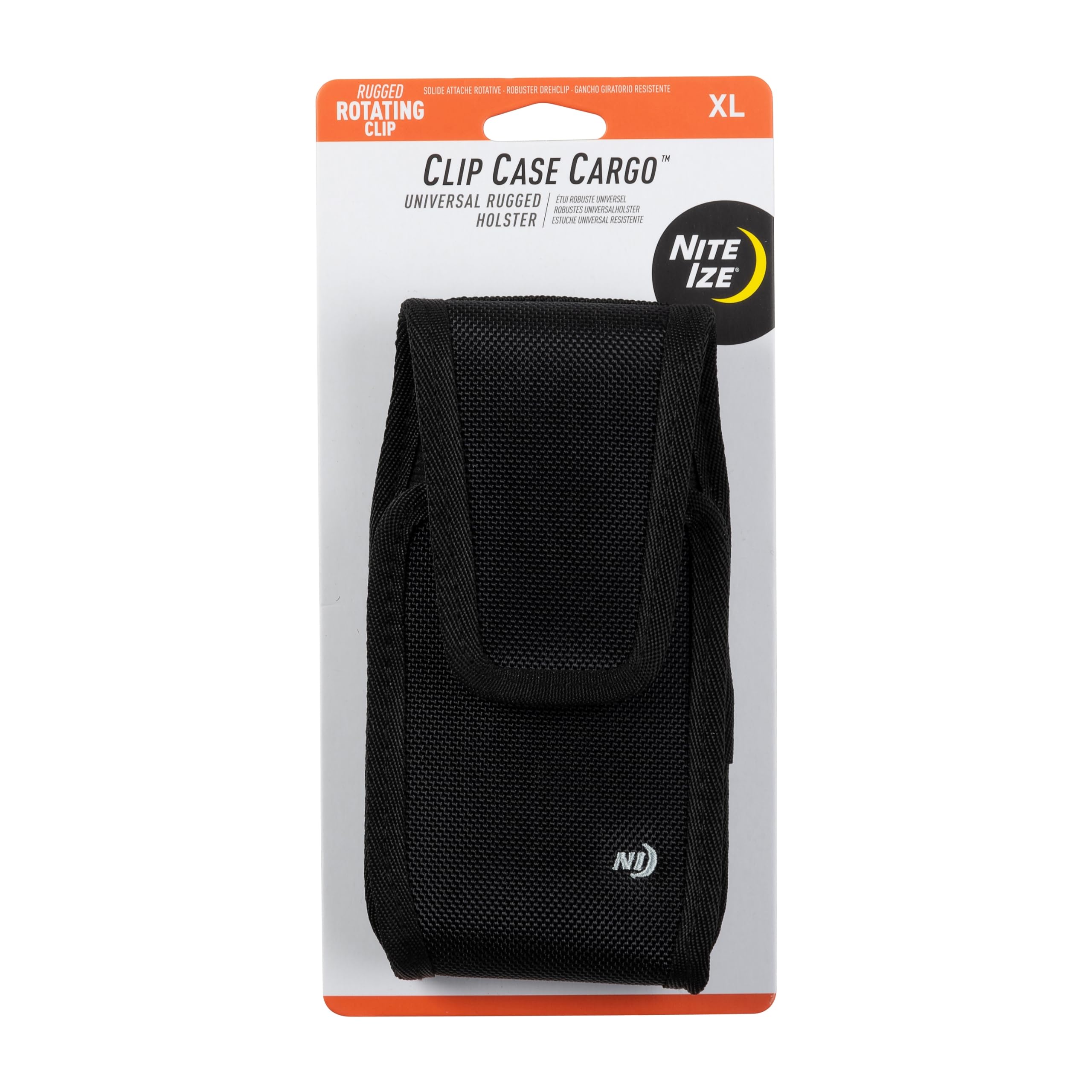 Nite Ize Cell Phone Case for Larger Format Smartphones - Retail Packaging - Black/Black