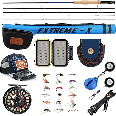 Redington Fly Fishing Combo Kit 890-4 Vice Outfit With I.D Reel 8 Wt 9-Foot 4pc, Rod & Reel - View #8