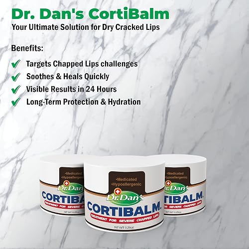 lip balm dr dan c Dr. Dan's Maintain Balm, Moisturizing for Dry, Chapped Lips, 0.15 oz, 1 Count Dr. Dan's CortiBalm - Tube